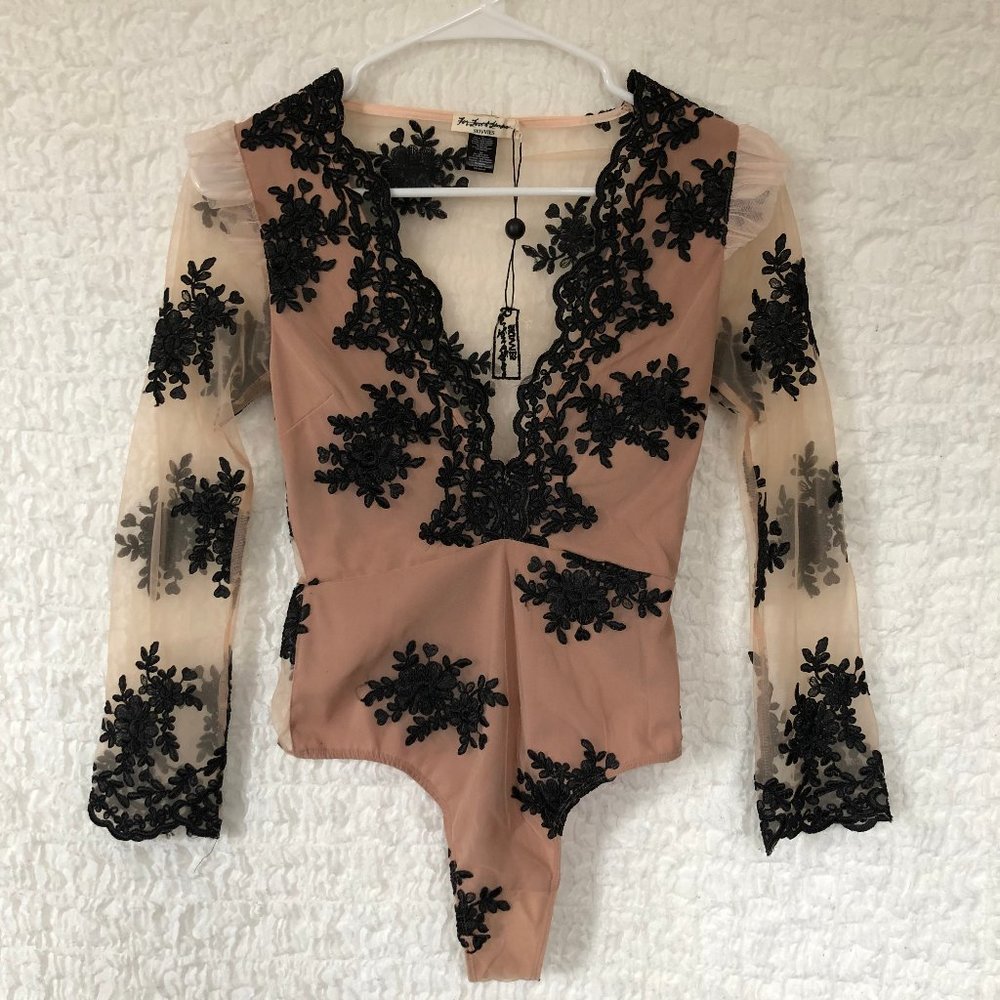 NWT For Love & Lemons Amber Bodysuit MSRP $248